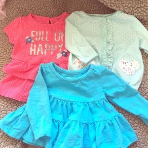 3- 0-3 months shirts